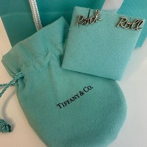 Tiffany & Co. Gold 'Rock' and 'Roll' Earrings. Authentic. Brand New. Never Worn.